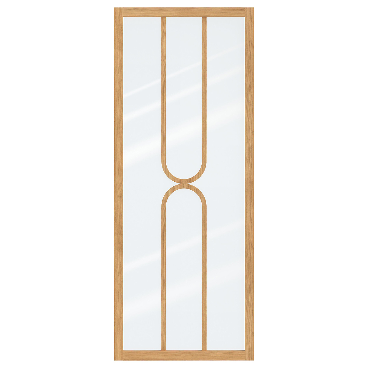 Binnendeur Skantrae SSL 14820 Blank Glas Natural Oak